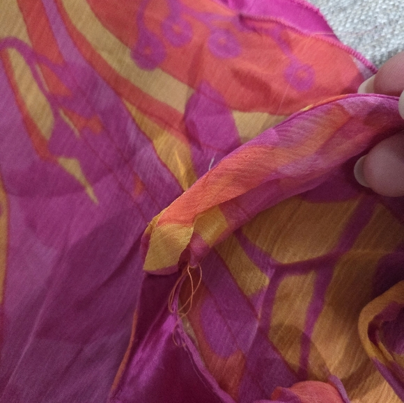 Marciano Pink and Orange High Low Dress - Picture 12 of 12